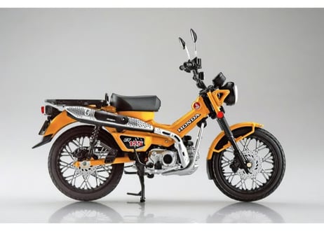 アオシマ 1/12 完成品バイク Honda CT125 ハンターカブ ターメリックイエロー