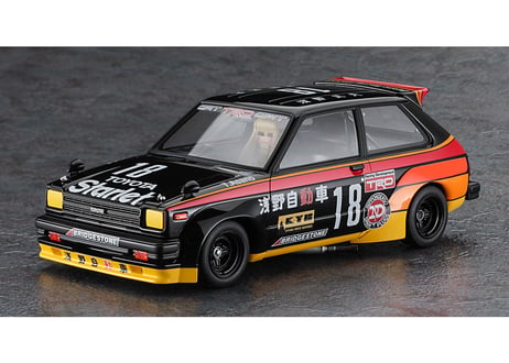 ハセガワ 20734 1/24 浅野自動車 スターレット KP61 “1982 スターレット グランドカップレース チャンピオン”