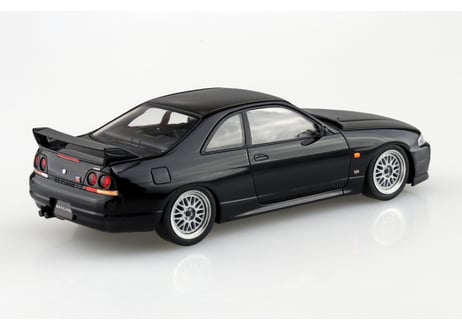 アオシマ 1/32 楽プラ スナップキット No.21CU-BK ニッサン R33スカイラインGT-R カスタムホイール(ブラック)