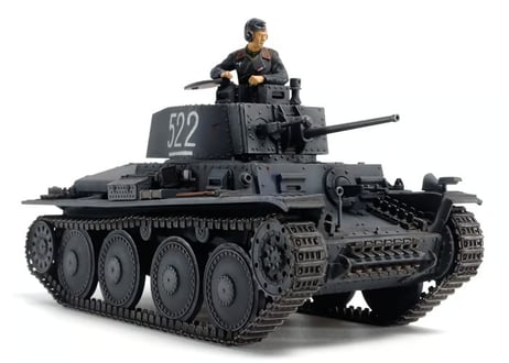 タミヤ 1/48 MM No.83 ドイツ軽戦車 38（t）E/F型