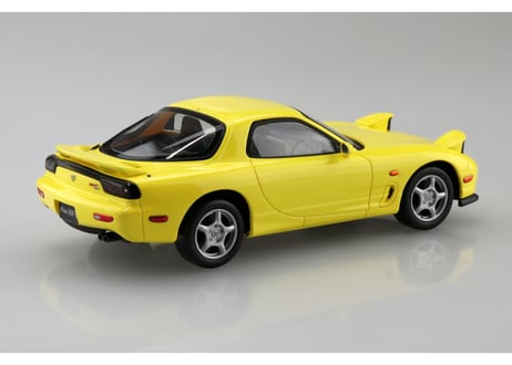 アオシマ 1/32 楽プラ スナップキット No.04-CY アンフィニ FD3S RX-7(コンペティションイエローマイカ)