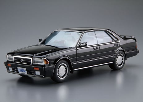 アオシマ 1/24 ザ･モデルカー No.62 ニッサン Y31 セドリック/グロリア V20ツインカムターボ グランツーリスモSV '87