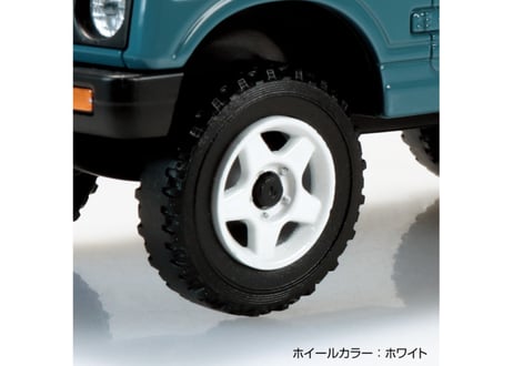 アオシマ 1/32 楽プラ スナップキット No.18CU-BG スズキ JA11 ジムニー カスタムホイール(ブルーグレー)