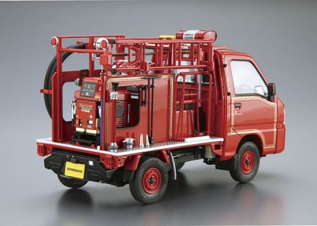 アオシマ 1/24 ザ･モデルカー No.119 スバル TT2 サンバー 消防車 '11