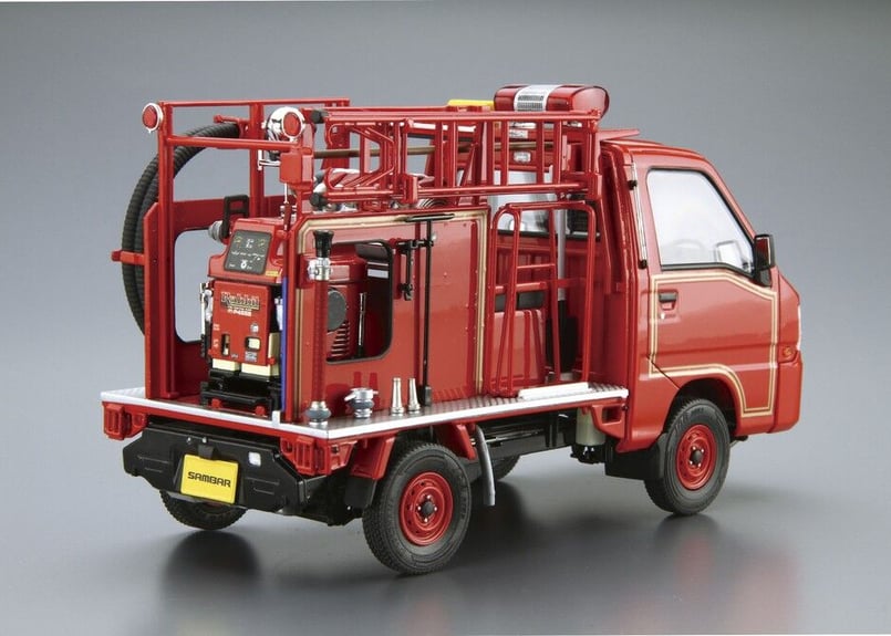 アオシマ 1/24 ザ・モデルカー No.119 スバル TT2 サンバー 消防車 '11