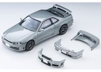 トミーテック 1/64 TLV-N353a 日産 スカイライン 2ドアスポーツクーペ 25GT TURBO オプションパーツ付（銀）2000年式