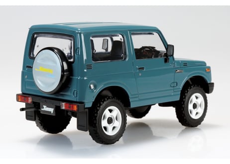 アオシマ 1/32 楽プラ スナップキット No.18CU-BG スズキ JA11 ジムニー カスタムホイール(ブルーグレー)