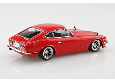 アオシマ 1/32 楽プラ スナップキット No.15CU-RD ニッサン S30フェアレディZ カスタム(レッド)
