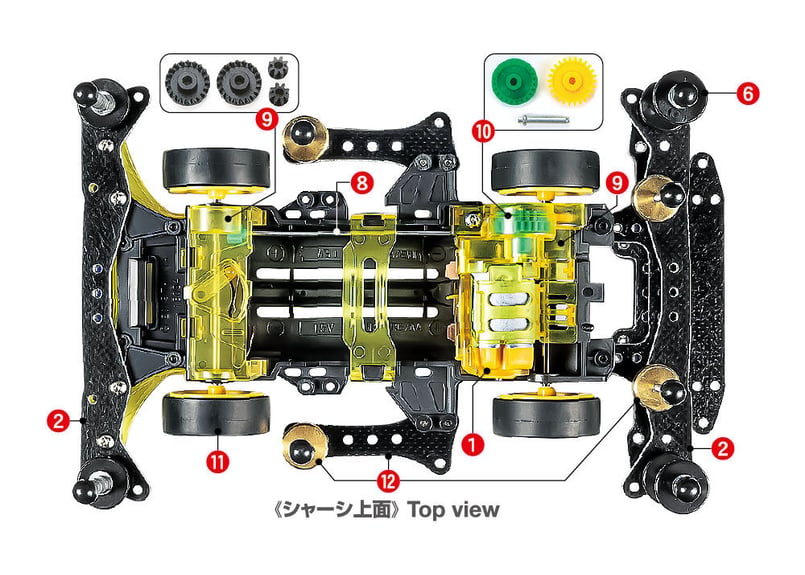 タミヤ 1/32 レーサーミニ四駆 95598 ネオVQS アドバンスパック (VZ 