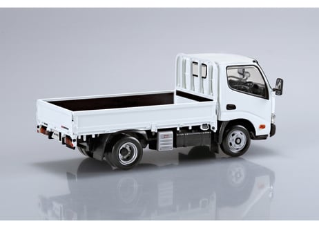 アオシマ 1/32 楽プラ スナップキット No.23-WE 日野 デュトロ 平ボデー(ホワイト)