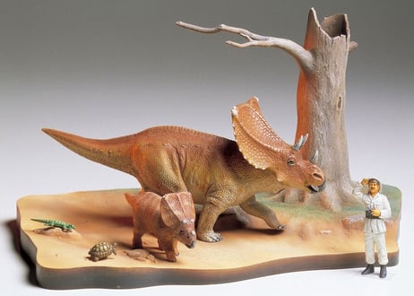 タミヤ 1/35 恐竜世界 No.1 カスモサウルス 情景セット