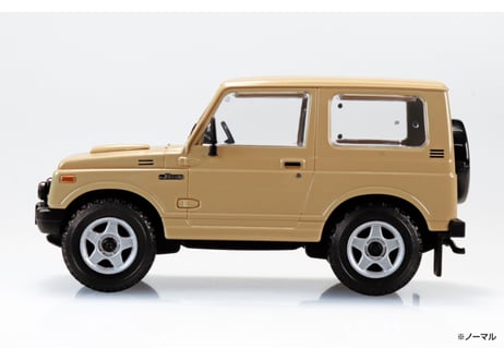 アオシマ 1/32 楽プラ スナップキット No.18CU-KI スズキ JA11 ジムニー カスタムホイール(カーキ)