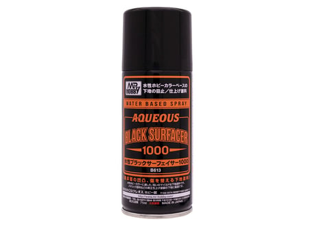 GSIクレオス B613 水性ブラックサーフェイサー1000スプレー(170ml)