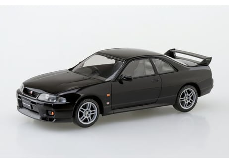 アオシマ 1/32 楽プラ スナップキット No.21-BK ニッサン R33スカイラインGT-R(ブラック)