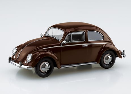 アオシマ 1/32 楽プラ スナップキット No.20-TB フォルクスワーゲン ビートル(テキサスブラウン)