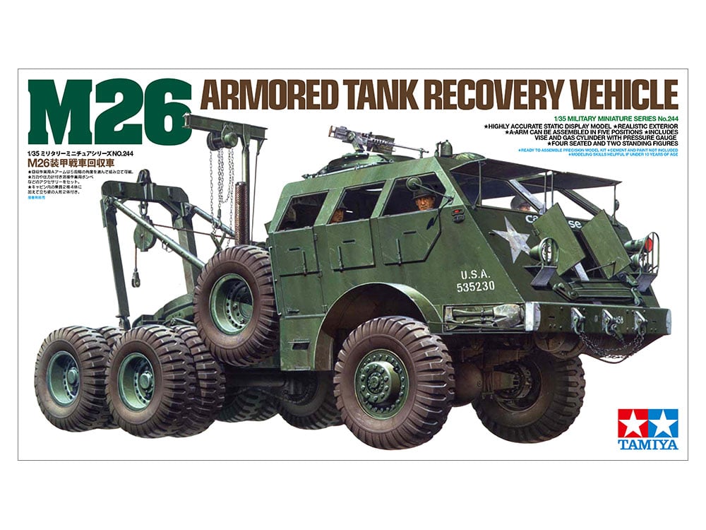 タミヤ 1/35 MM No.244 アメリカ M26 装甲戦車回収車 | ウエサカ模型店