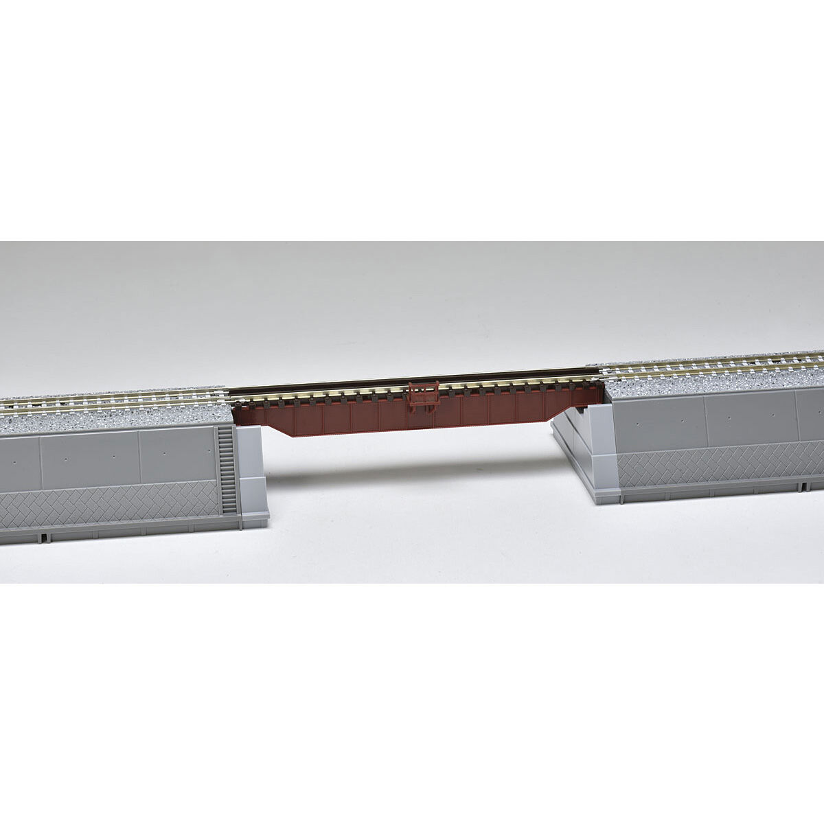 TOMIX 3255 上路式ガーダー橋S140(F)(赤)(れんが橋脚・2本付