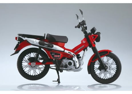 アオシマ 1/12 完成品バイク Honda CT125 ハンターカブ グローイングレッド
