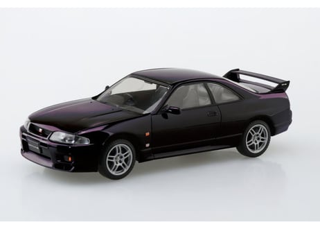 アオシマ 1/32 楽プラ スナップキット No.21-MP ニッサン R33スカイラインGT-R(ミッドナイトパープル)