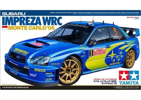 タミヤ 1/24 スポーツカー No.281 スバル インプレッサ WRC モンテカルロ '05