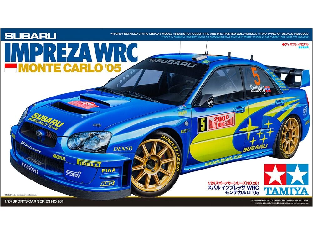 完全オリジナル プラモデル 1/24 タミヤ スバル インプレッサ 整備仕様 タミヤ 1/24 スポーツカー No.281 スバル インプレッサ WRC