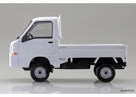 アオシマ 1/32 楽プラ スナップキット No.05-FW スバル サンバー トラック(フロストホワイト)