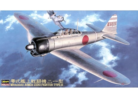 ハセガワ 1/48 航空機 JT43 三菱 A6M2b 零式艦上戦闘機 21型 日本海軍艦上戦闘機