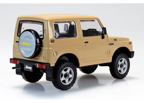 アオシマ 1/32 楽プラ スナップキット No.18CU-KI スズキ JA11 ジムニー カスタムホイール(カーキ)