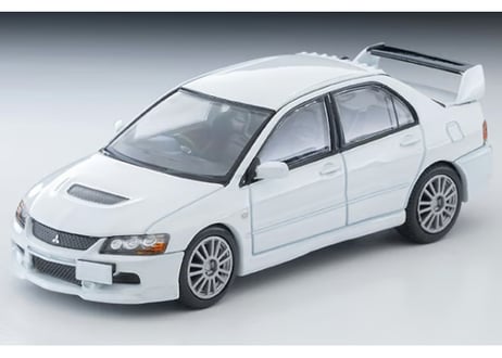 トミーテック 1/64 TLV-N349b 三菱 ランサー GSRエボリューション IX MR（パールホワイト）2006年式