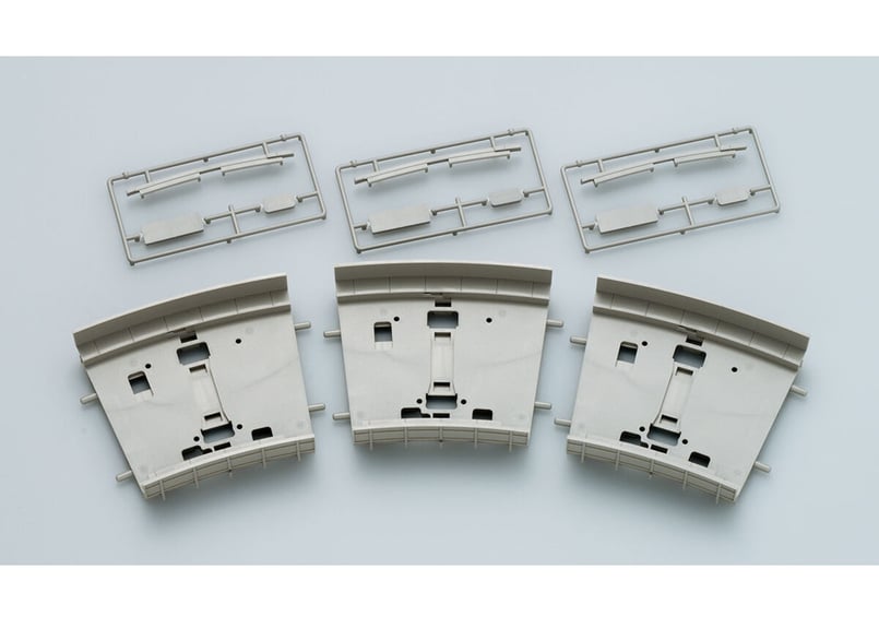 トミックスc280・c317レール各28本と電源とフィーダーとオマケ橋脚 TOMIX 3065 複線カーブガーダー橋C317・280-15(3枚セット)(灰) | ウエ