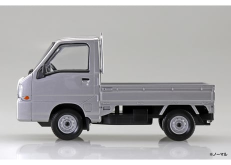アオシマ 1/32 楽プラ スナップキット No.05-SS スバル サンバー トラック(スターリングシルバーメタリック)