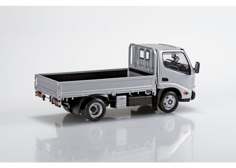 アオシマ 1/32 楽プラ スナップキット No.23-SR 日野 デュトロ 平ボデー(シルバー)