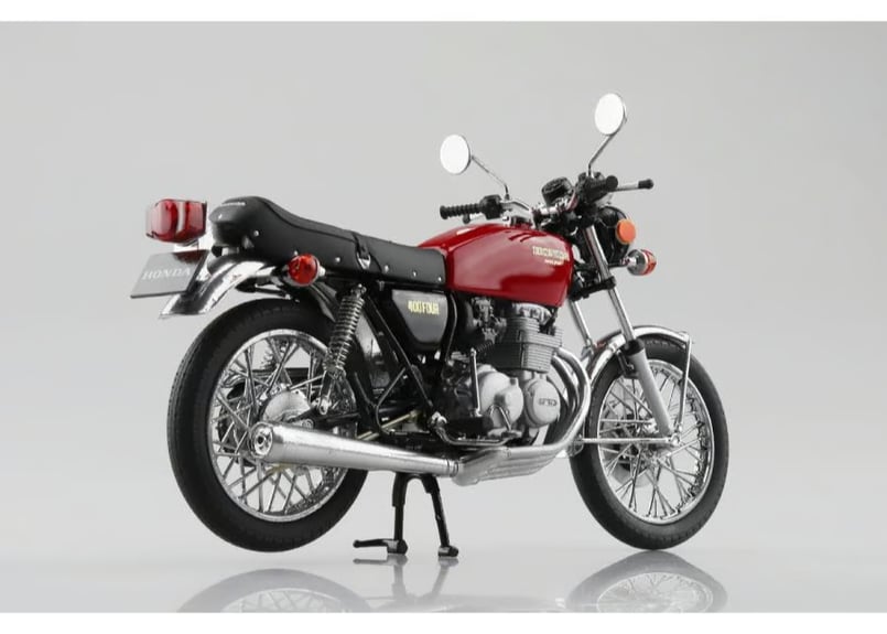 アオシマ 1/12 完成品バイク Honda CB400FOUR ライトルビーレッド