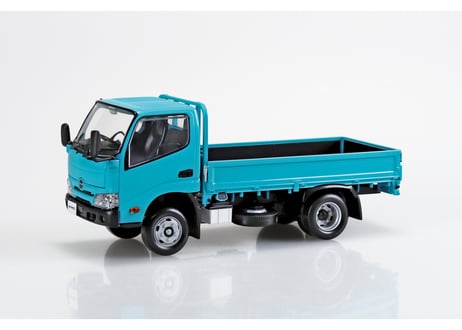 アオシマ 1/32 楽プラ スナップキット No.23-TE 日野 デュトロ 平ボデー(ターコイズ)