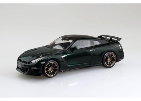 アオシマ 1/32 楽プラ スナップキット No.03-MP ニッサン R35 NISSAN GT-R 2024(ミッドナイトパープル)