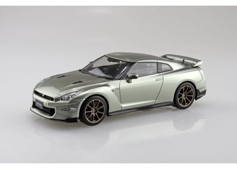 アオシマ 1/32 楽プラ スナップキット No.03-MJ ニッサン R35 NISSAN GT-R 2024(ミレニアムジェイド)