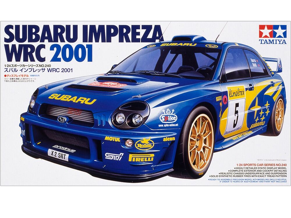 タミヤ 1/24 スポーツカー No.240 スバル インプレッサ WRC 2001 タミヤ 1/24 スポーツカー No.240 スバル インプレッサ WRC 2001