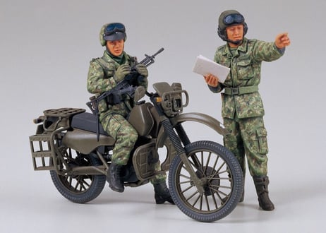 タミヤ 1/35 MM No.245 陸上自衛隊 オートバイ偵察セット