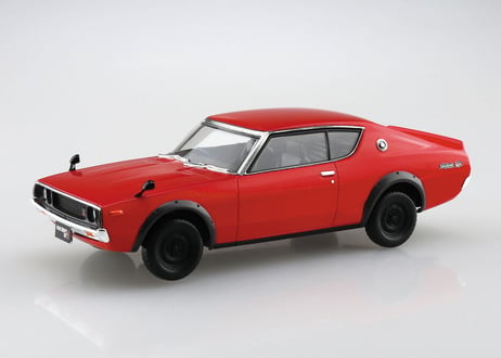 アオシマ 1/32 ザ・スナップキット No.18-C ニッサン C110スカイラインGT-R(レッド)