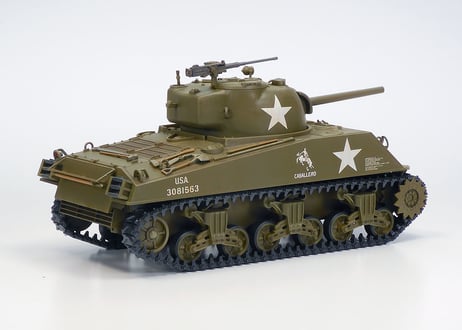 タミヤ 1/35RCタンク No.17 アメリカ M4A3シャーマン戦車 (専用プロポ付き)(組立キット)【代引・クレカ不可】