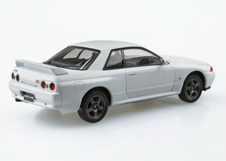 アオシマ 1/32 楽プラ スナップキット No.14-CW ニッサン R32 スカイライン GT-R(クリスタルホワイト)