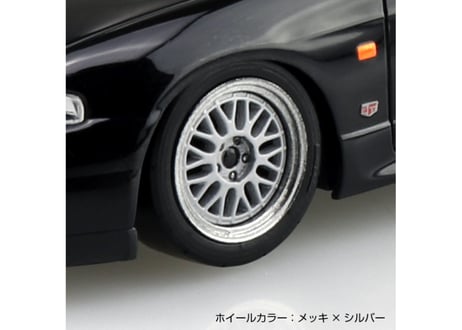 アオシマ 1/32 楽プラ スナップキット No.21CU-BK ニッサン R33スカイラインGT-R カスタムホイール(ブラック)