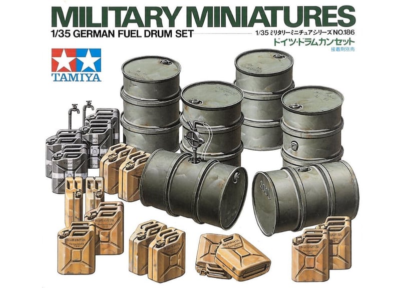 トイガンセット タミヤ 1/35 MM No.186 ドイツ・ドラムカンセット | ウエサカ模型店