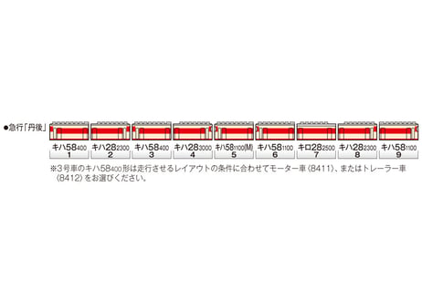 TOMIX 8424 国鉄ディーゼルカー キロ28-2500形(帯入り) HG