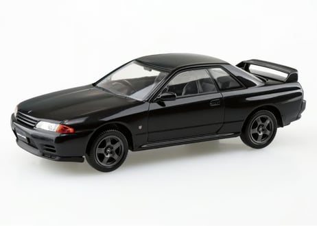 アオシマ 1/32 楽プラ スナップキット No.14-BP ニッサン R32 スカイライン GT-R(ブラックパールメタリック)