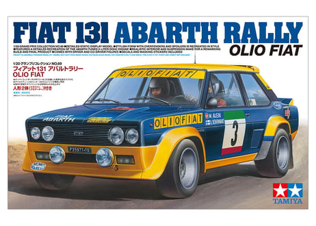 タミヤ 1/20 グランプリコレクション No.69 フィアット131 アバルト ラリー OLIO FIAT