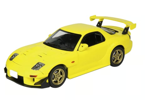 プラッツ MN10 1/32 オートモービルキット マツダ RX-7（FD3S）カスタム コンペティションイエローマイカ