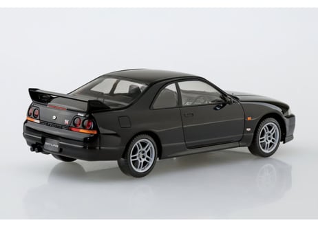 アオシマ 1/32 楽プラ スナップキット No.21-BK ニッサン R33スカイラインGT-R(ブラック)