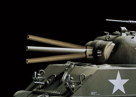 タミヤ 1/35RCタンク No.17 アメリカ M4A3シャーマン戦車 (専用プロポ付き)(組立キット)【代引・クレカ不可】
