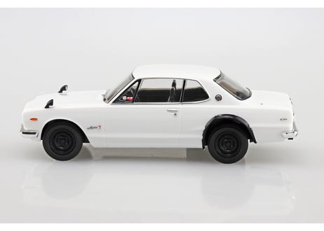 アオシマ 1/32 楽プラ スナップキット No.16-WH ニッサン C10 スカイライン 2000GT-R(ホワイト)